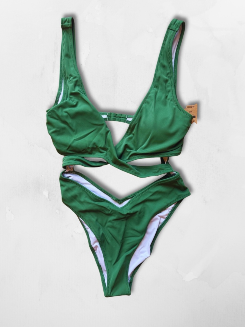 Victoria's Secret PINK Sage Green Wrap Bikini Set,  NWT, Size S